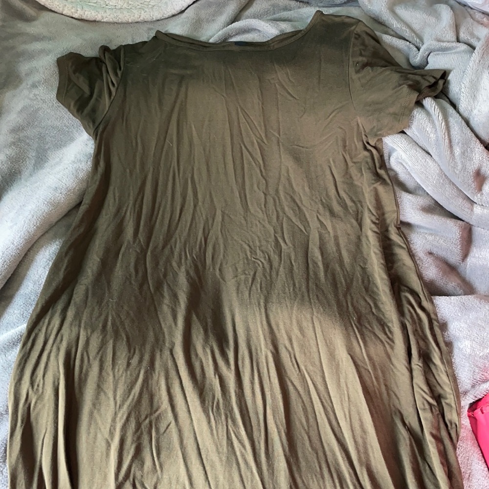 Green shift dress from Francescas